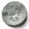 Lot de 5 monnaies - 1 oz / Once - Maple Leaf (31.1 grammes) en Argent 999.9 - 5 dollars 2012 - Canada