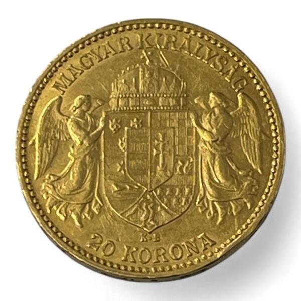 20 Couronnes (Korona) - Hongrie - Francois-joseph 1er - 1893 - Or - investissement - gold - french coins - numismatique - numismatic - gold coin - splendide - sovereign - britannia - pound - invest - angleterre - korona, joseph, hungary, hungaria, once - George