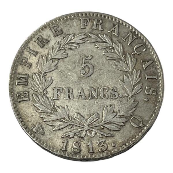 5 Francs Napoleon - Empire - 1813 Q - Perpignan - Argent