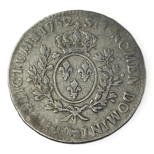 Écu Louis XV au bandeau - 1752 - Vachette - Béarn - Pau - Rare R3 - qualité, splendid, superbe, splendide, FDC, MS, Louis, silver, french coins - numismatique - numismatic, royal, charles, silber - louis XVI - Louis XV - royales - Louis XIII - Louis XIV