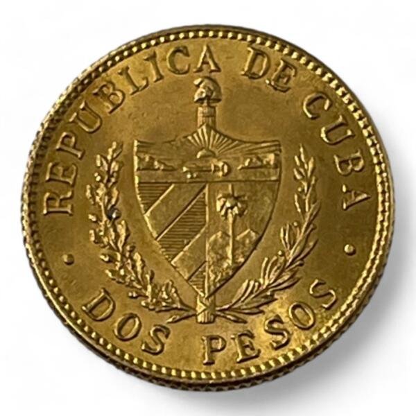 2 Pesos - Cuba - José Marti - 1916 - Or - RARE