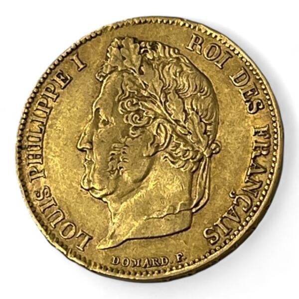 20 Francs Louis-Philippe 1er - Tête laurée - 1834 W - Lille - Or