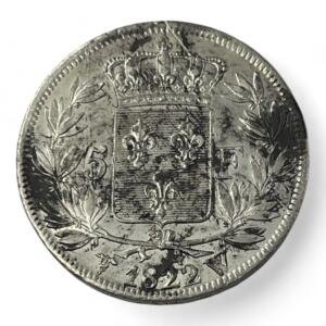 5 Francs Louis XVIII - 1822 W - Lille - Argent - qualité, splendid, superbe, splendide, FDC, MS, Louis, silver, french coins - numismatique - numismatic, royal, charles, silber