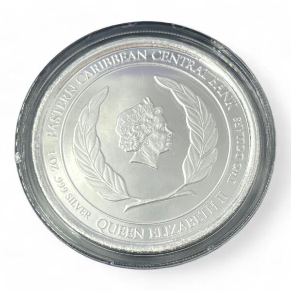 Coffret de 1 oz / Once couleur - Montserrat - Caraïbes - Argent 999.9 - 2 dollars 2020 - RARE