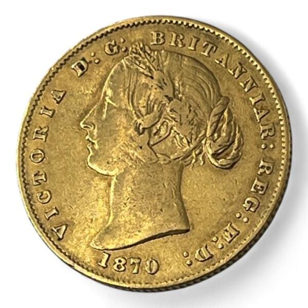 1 souverain - Victoria - Australie - 1870 - Sydney - Or - investissement - gold - french coins - numismatique - numismatic - gold coin - splendide - sovereign - britannia - pound - invest - angleterre - UK - united kingdom - once - George
