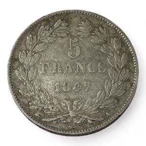5 Francs Louis-Philippe Ier - Ecu - Tête laurée - 1847 A - Paris - Argent