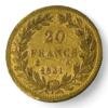 20 Francs Louis-Philippe 1er - Tête nue - 1831 A - Paris - Or