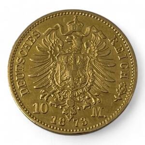 10 Mark - Wilhelm I - Prusse - 1873 C - Francfort (main) - Or