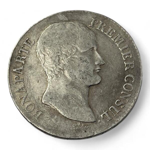 5 Francs Napoleon Bonaparte - Premier consul - An 12 L - Bayonne - Argent - - côte - rare - consul - bonaparte - silver - empire - french coins - collection - numismatique - numismatic - investment - gold - investissement - louis d'or - patrimoine