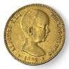 20 Pesetas - Espagne - Alphonse XIII - Cheveux courts - 1889 - Or - oro - spain - investissement - gold - french coins - numismatique - numismatic - gold coin - splendide