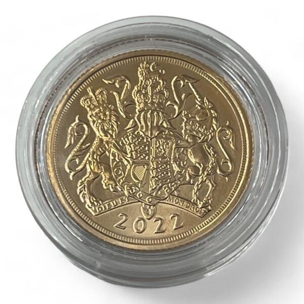 1 souverain - Elizabeth II - Royaume-uni - 2022 - Or - Neuve sous capsule - investissement - gold - french coins - numismatique - numismatic - gold coin - splendide - sovereign - britannia - pound - invest - angleterre - Elizabeth, crown, once - George