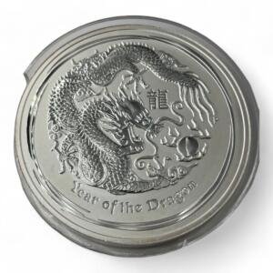 Monnaie - Lingot de 1kg en Argent 999 - 30 dollars 2012 - Australie - Year of the Dragon