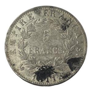 5 Francs Napoleon - Empire - 1811 A - Paris - Argent - côte - rare - consul - bonaparte - silver - empire - french coins - collection - numismatique - numismatic