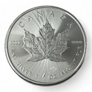 Monnaie - 1 oz / Once - Maple Leaf (31.1 grammes) en Argent 999.9 - 5 dollars 2012 - Canada