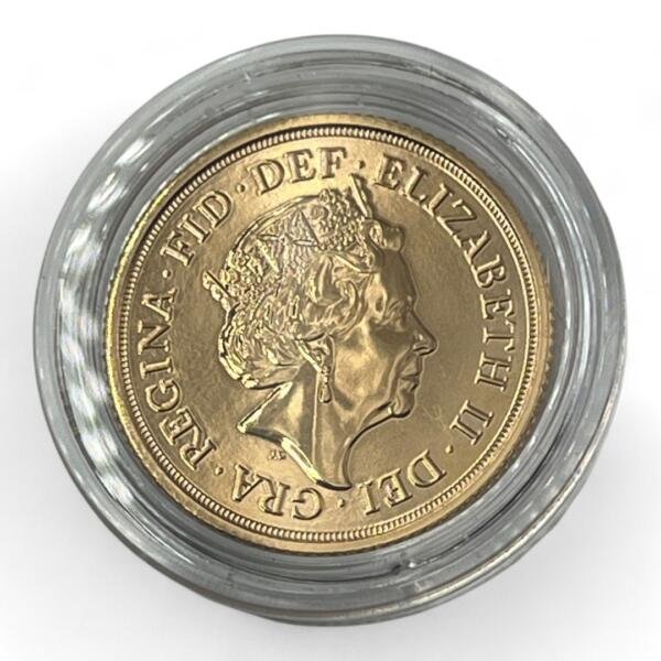 1 souverain - Elizabeth II - Royaume-uni - 2022 - Or - Neuve sous capsule - investissement - gold - french coins - numismatique - numismatic - gold coin - splendide - sovereign - britannia - pound - invest - angleterre - Elizabeth, crown, once - George