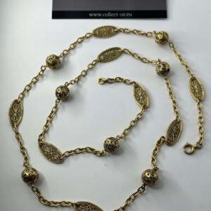 Collier Art Déco - Or 18 Carat - 35.76 Grammes - 70 Centimètres