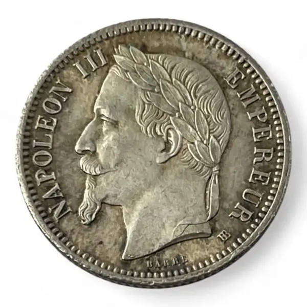 1 Franc Napoleon III - 1868 BB - Argent - Etat exceptionnel!