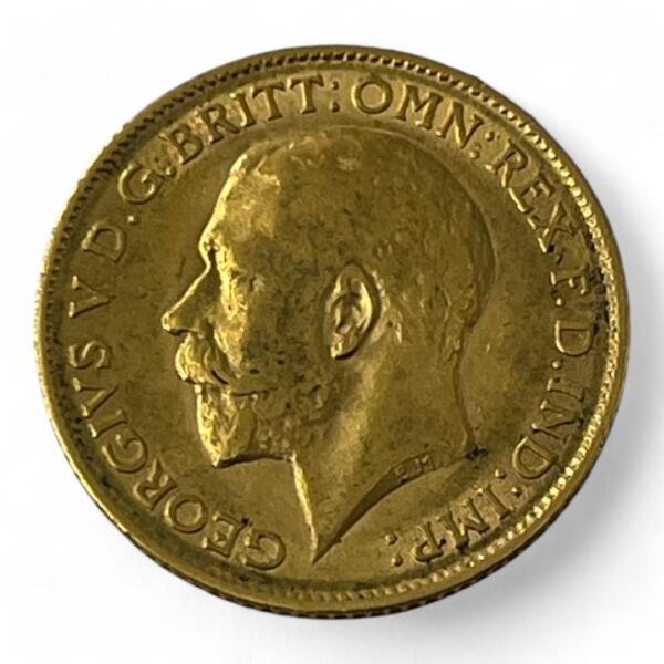 1/2 souverain - George V - Royaume-uni - 1914 -3.95g - Or
