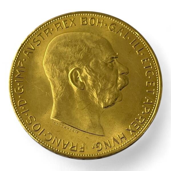 100 couronnes - Francois Joseph 1er - Autriche - 1915 - Or