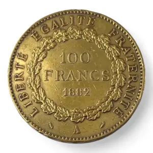 100 Francs Génie - 1882 A - Or - 32.20g