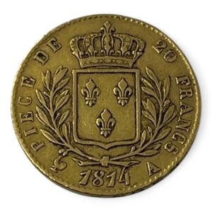 20 Francs Louis XVIII - 1814 A - Or