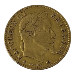 10 Francs Napoléon - 1863 GRAND BB ! Belle cote - Or - 3.18g