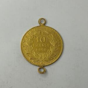 Pour bijoux, Bracelet… repro 10 Francs Napoleon III – Or 18k - 1.6 grammes