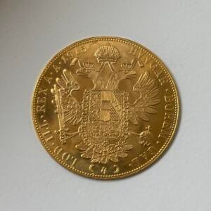 4 Ducats - Autriche - refrappe - 13.98g - or 986/1000