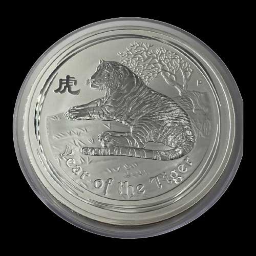 Monnaie - Lingot de 1kg en Argent 999 - 30 dollars 2010 - Australie - Year of the Tiger