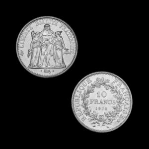 10 Francs Hercule (argent 900) – 1964 à 1973