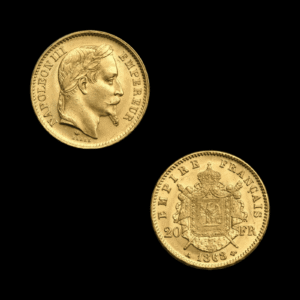 20 Francs Napoléon III tête laurée – 1861 à 1870