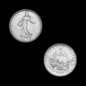 5 Francs Semeuse (argent 900) – 1898 à 1920