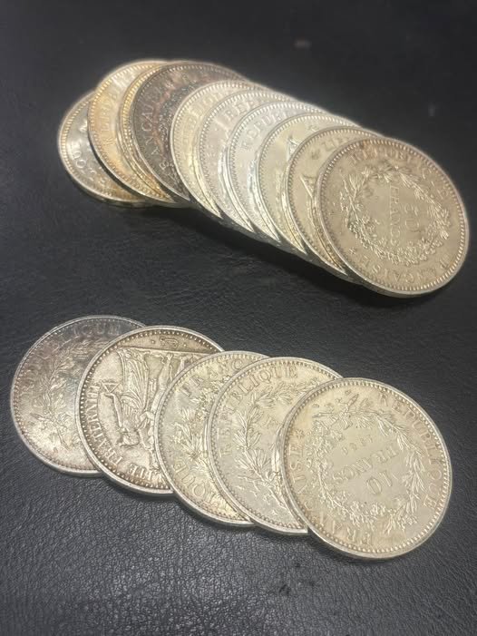 Argent pieces 10francs hercule 2