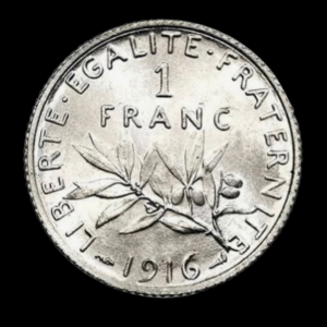 Argent pieces 1franc semeuse 2