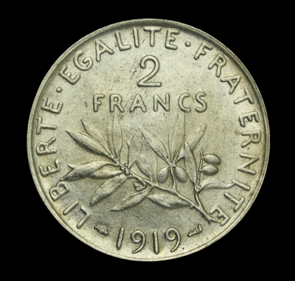 Argent pieces 2francs semeuse 2