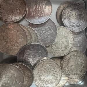 Argent pieces 50francs hercule