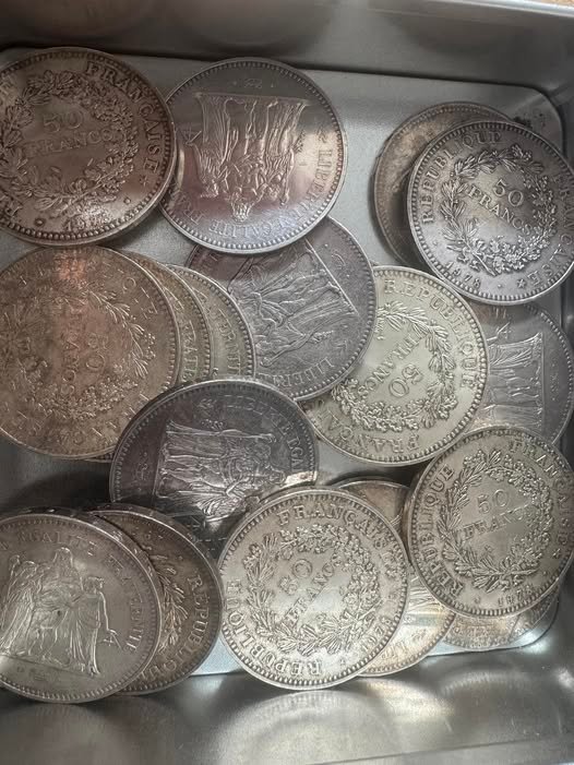 Argent pieces 50francs hercule