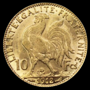 Or pieces 10francs napoleon
