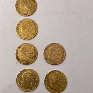 Or pieces 20francs napoleon3 lauree 3