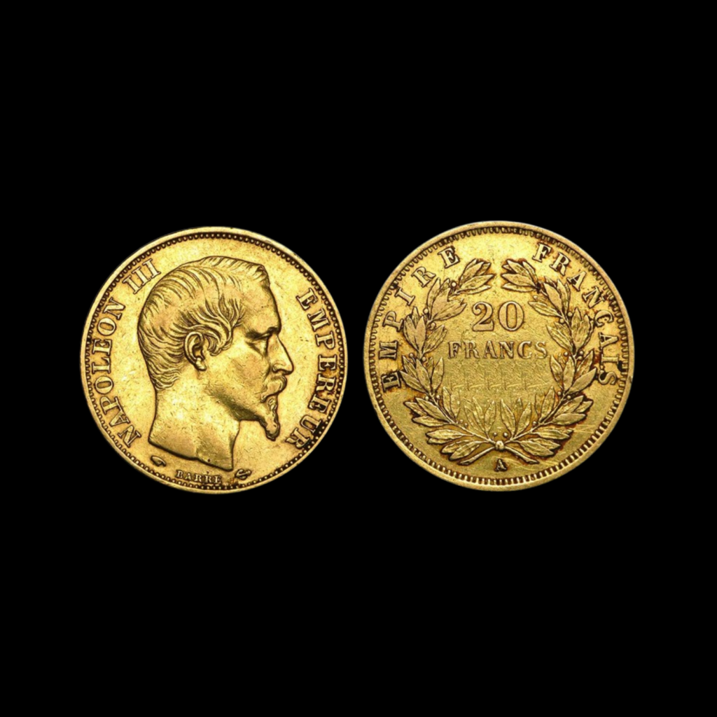 20 Francs Napoléon 3 tete nue
